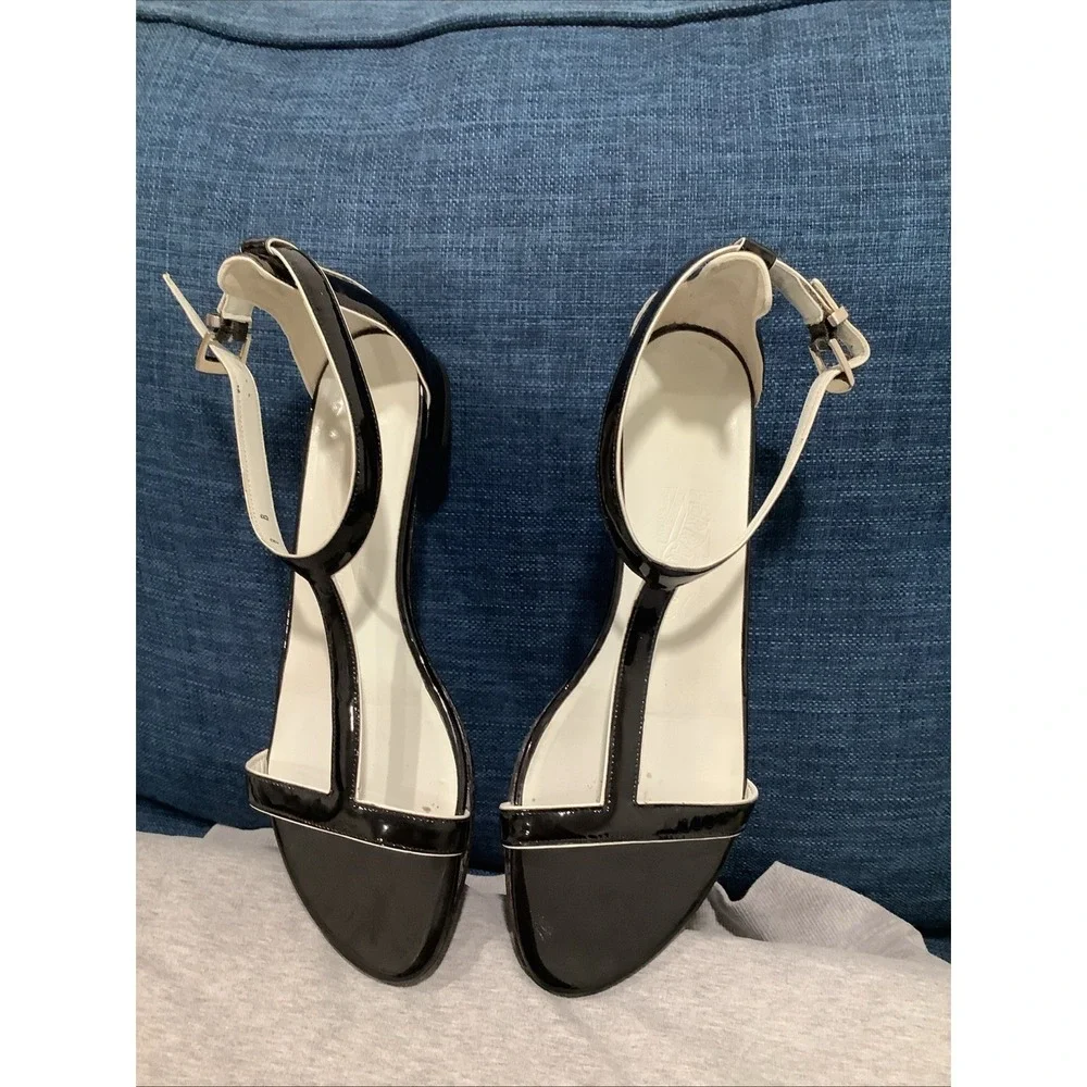 Pre-Owned Salvatore Ferragamo Black Size 8 Sling Back Sandals